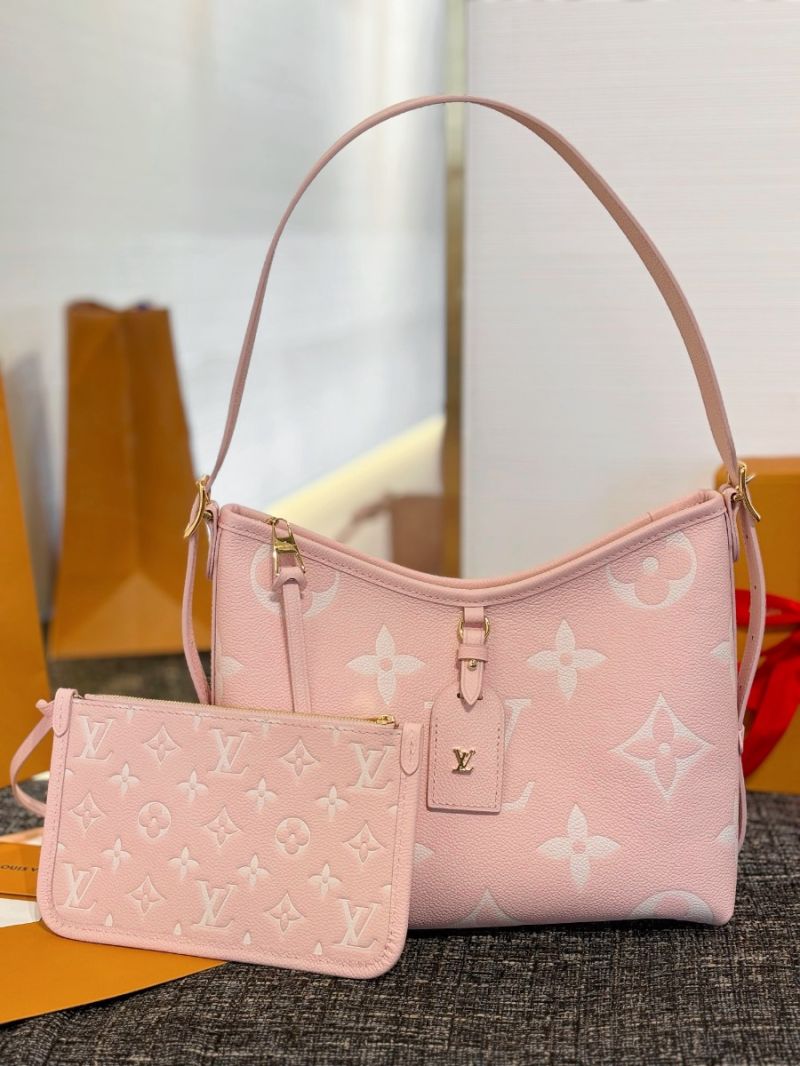 Louis Vuitton LV CarryAll PM Monogram Empreinte M14209 Pink / Quartz