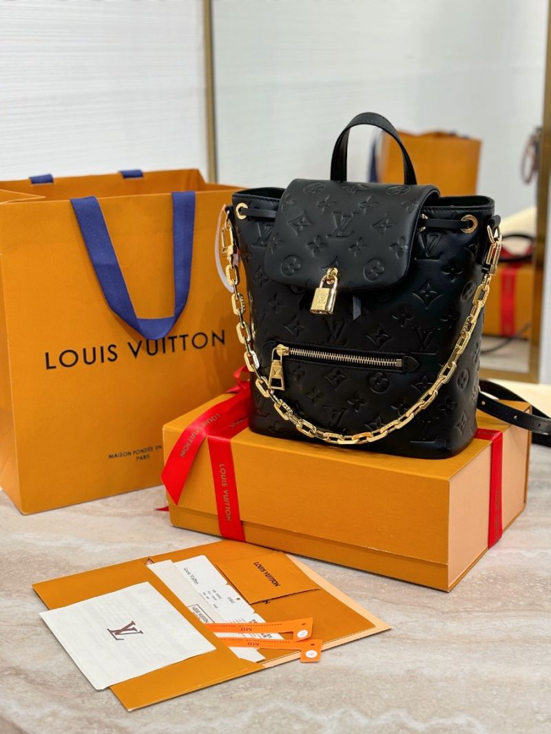 Louis Vuitton LV Coussin Backpack PM in Lambskin M13357 Black