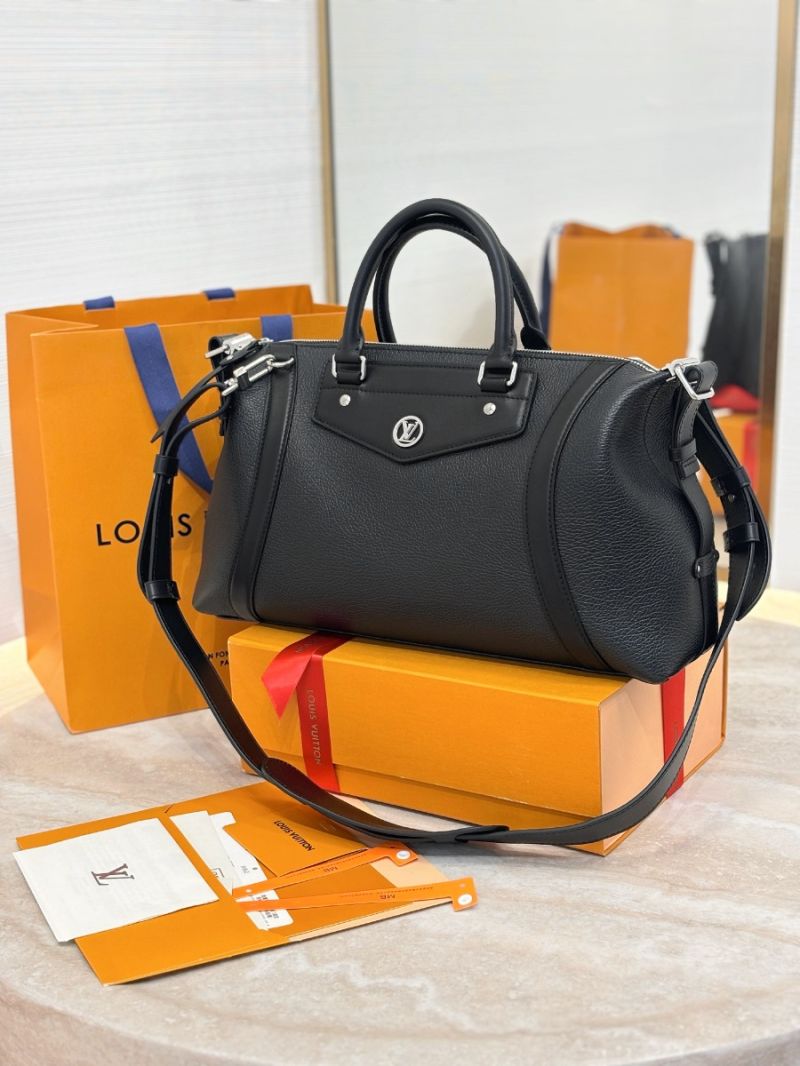 Louis Vuitton LV Biker MM Lambskin and Cowhide M14700 Black