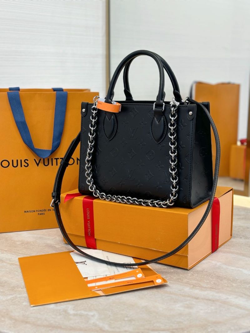 Louis Vuitton LV SS25 Collection OnTheGo Monogram debossed leather PM M14576