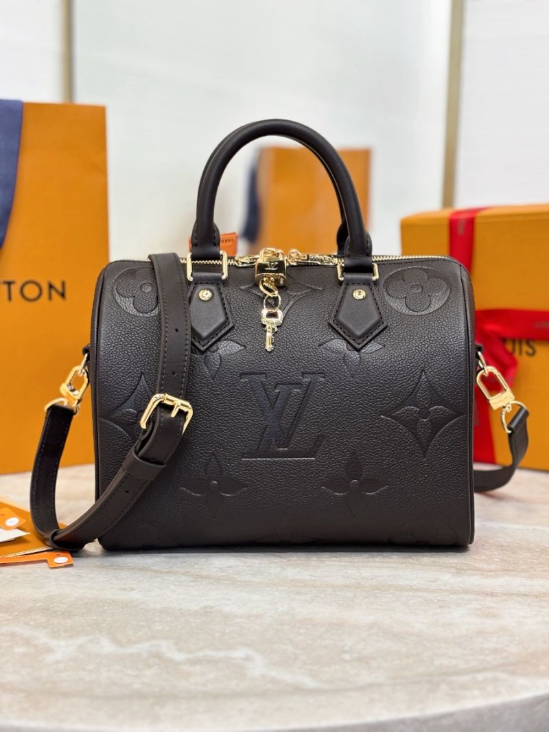 Louis Vuitton LV Speedy Bandoulière 25cm Monogram Empreinte M59273 Chocolate