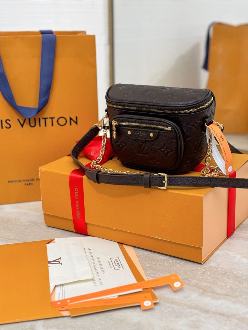 Louis Vuitton LV Mini Bumbag Monogram Empreinte leather M82208 Chocolate