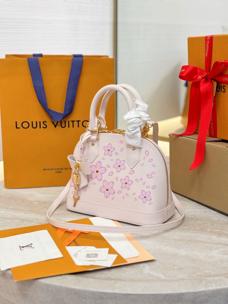 Louis Vuitton LV × Takashi Murakami Alma BB Pink Cherry Blossom Epi Leather Bag Limited Edition M13104