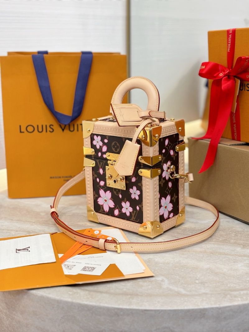 Louis Vuitton LV × Takashi Murakami Cherry Blossom Camera Box Bag Monogram Sakura Brown Limited Edition M14173