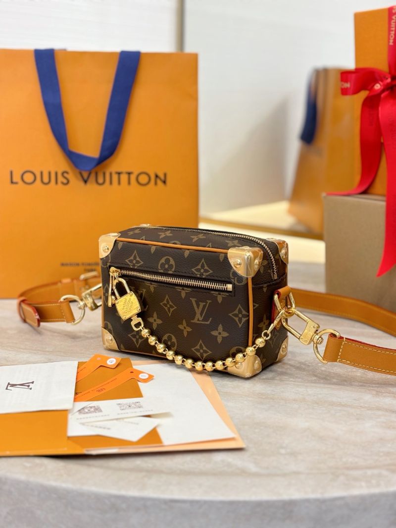 Louis Vuitton Mini Soft Trunk Monogram Canvas with Gold Ball Chain M14729