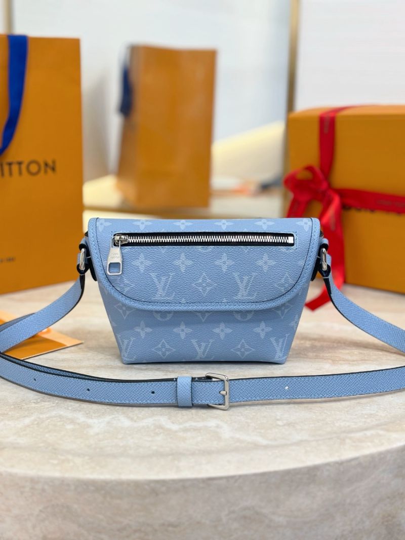Louis Vuitton LV Pulse Wearable Wallet M14116 Monogram Sky Blue Limited Edition