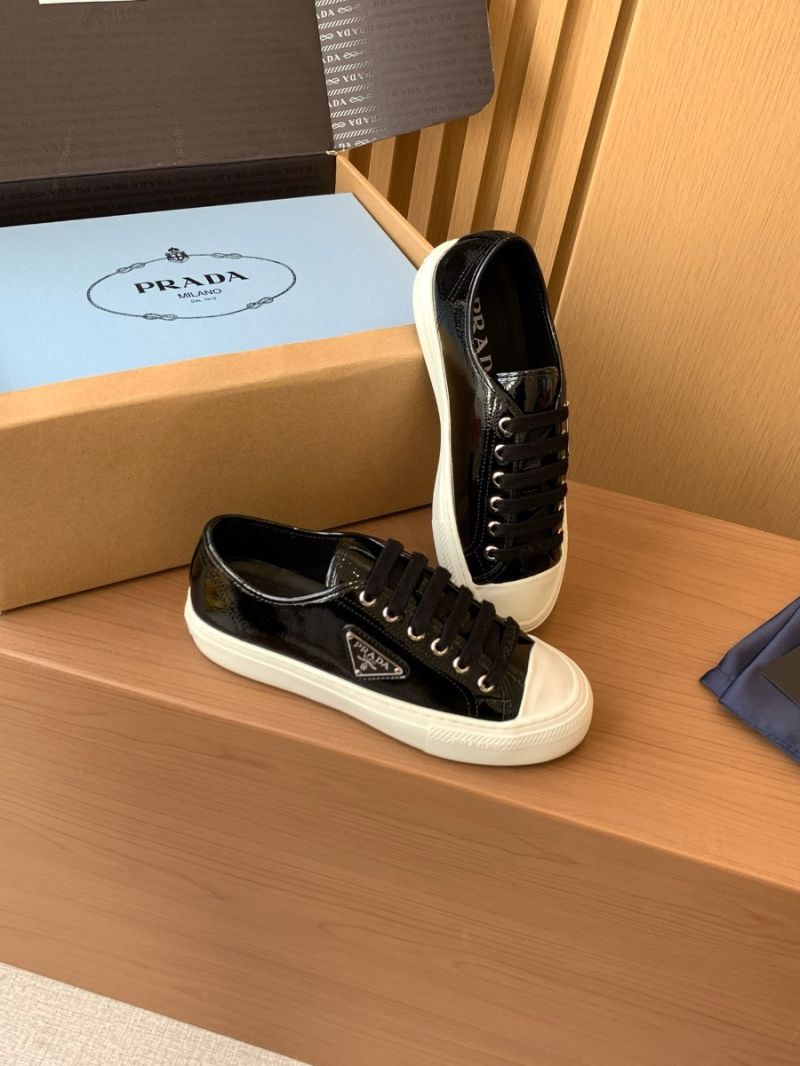 Prada Naplak Patent Leather Sneakers 1E770N