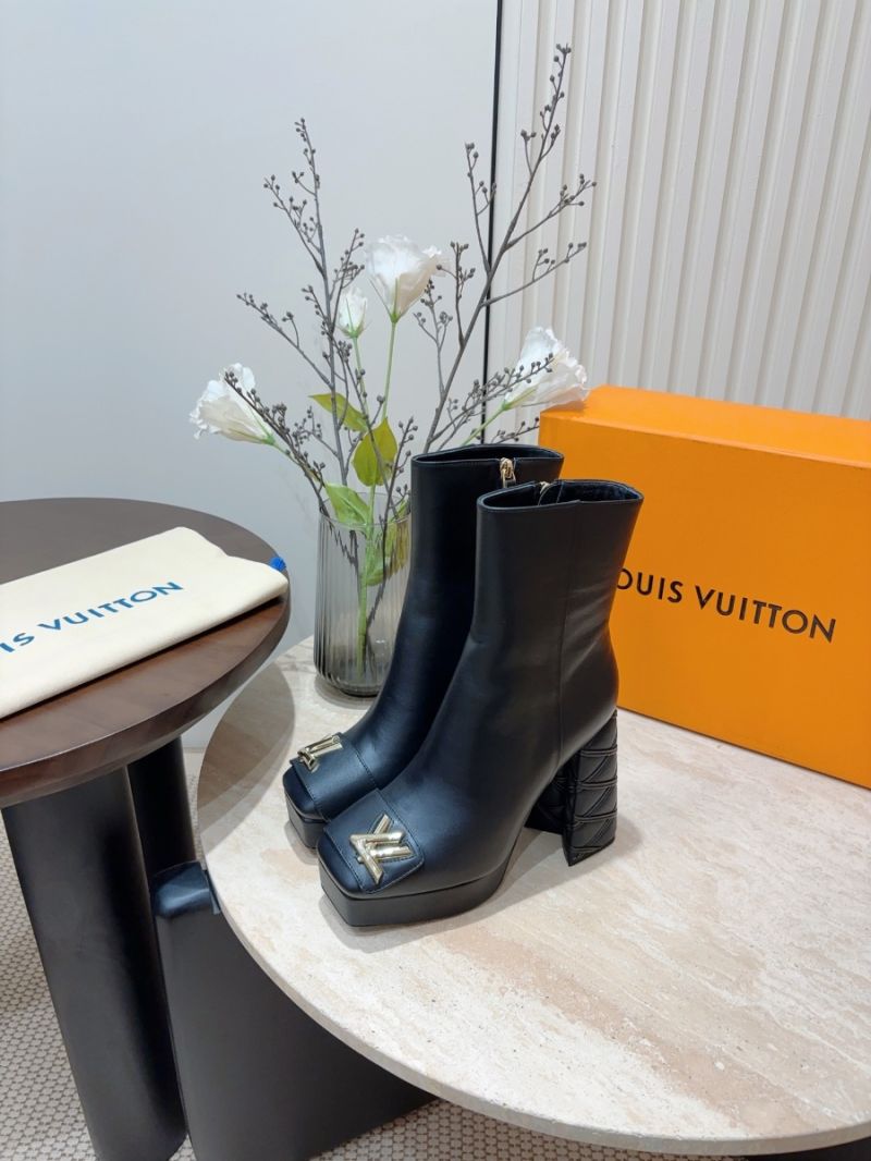 Louis Vuitton LV Shake Platform Ankle Boot 1ACIY5 Black Calfskin
