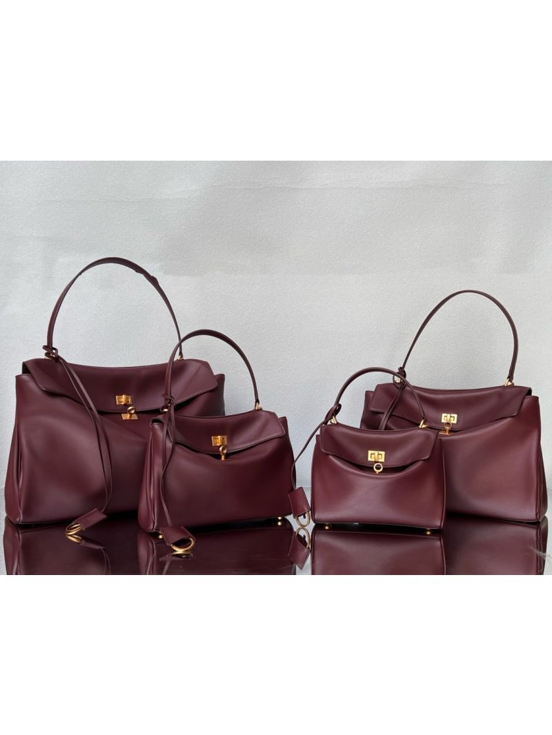 Balenciaga WOMEN'S RODEO MINI HANDBAG IN Dark Burgundy 7954562