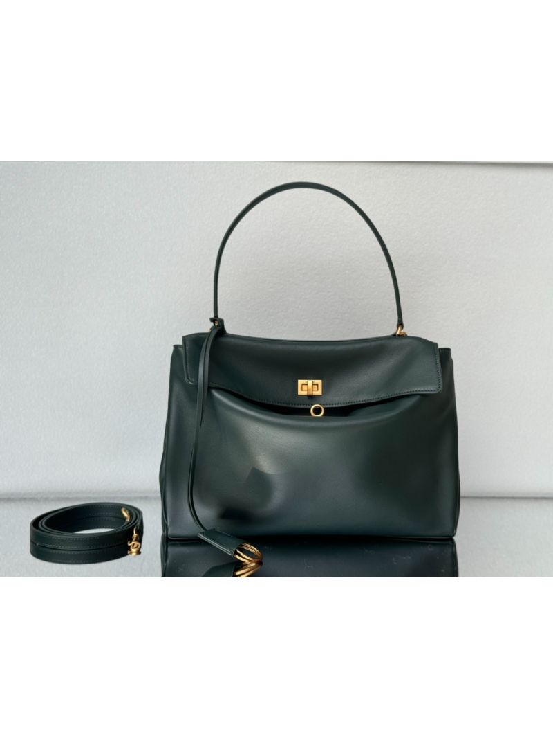 Balenciaga WOMEN'S RODEO MEDIUM HANDBAG IN Pine Green 7897722