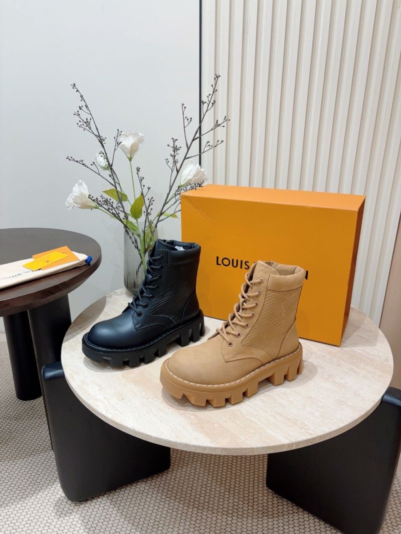 Louis Vuitton LV Unisex Men Female Checker Ranger Boot 1AD9TK Black