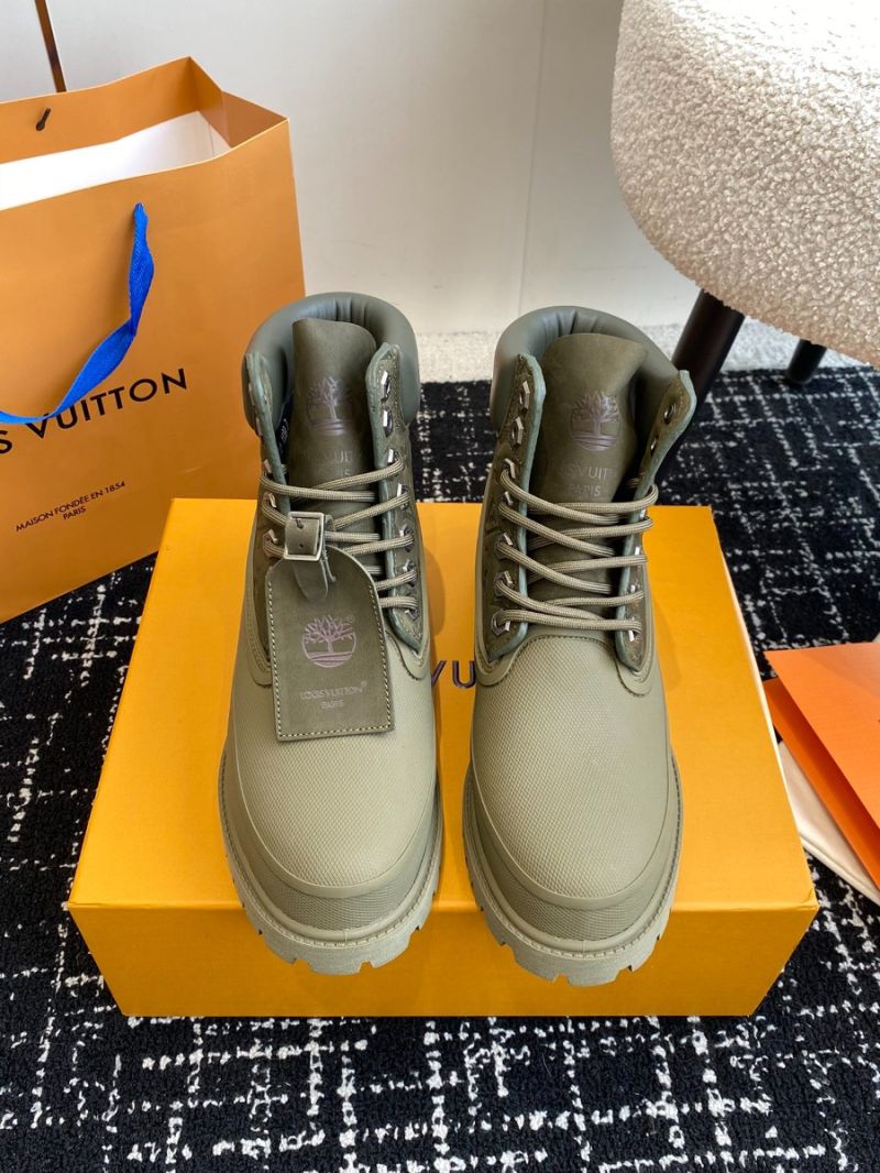 Louis Vuitton Men Female LV x Timberland 6-In Ankle Boot 1AD72P Khaki