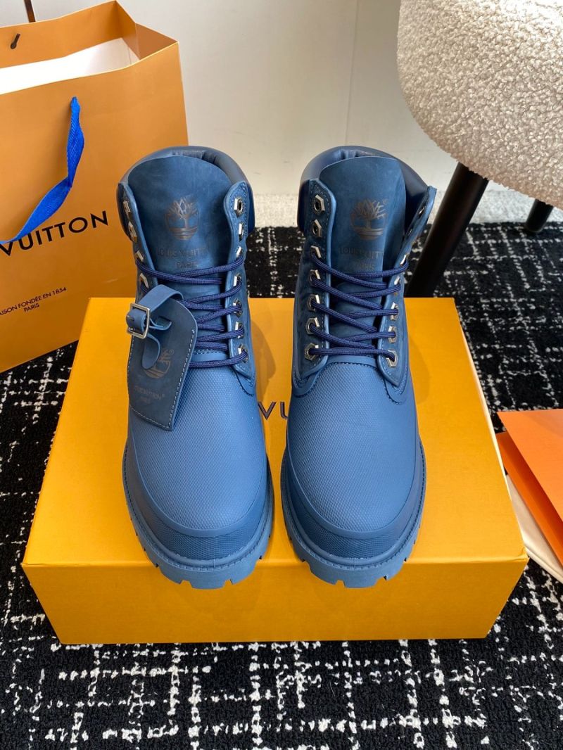 Louis Vuitton Men Female LV x Timberland 6-In Ankle Boot 1AD72P Blue