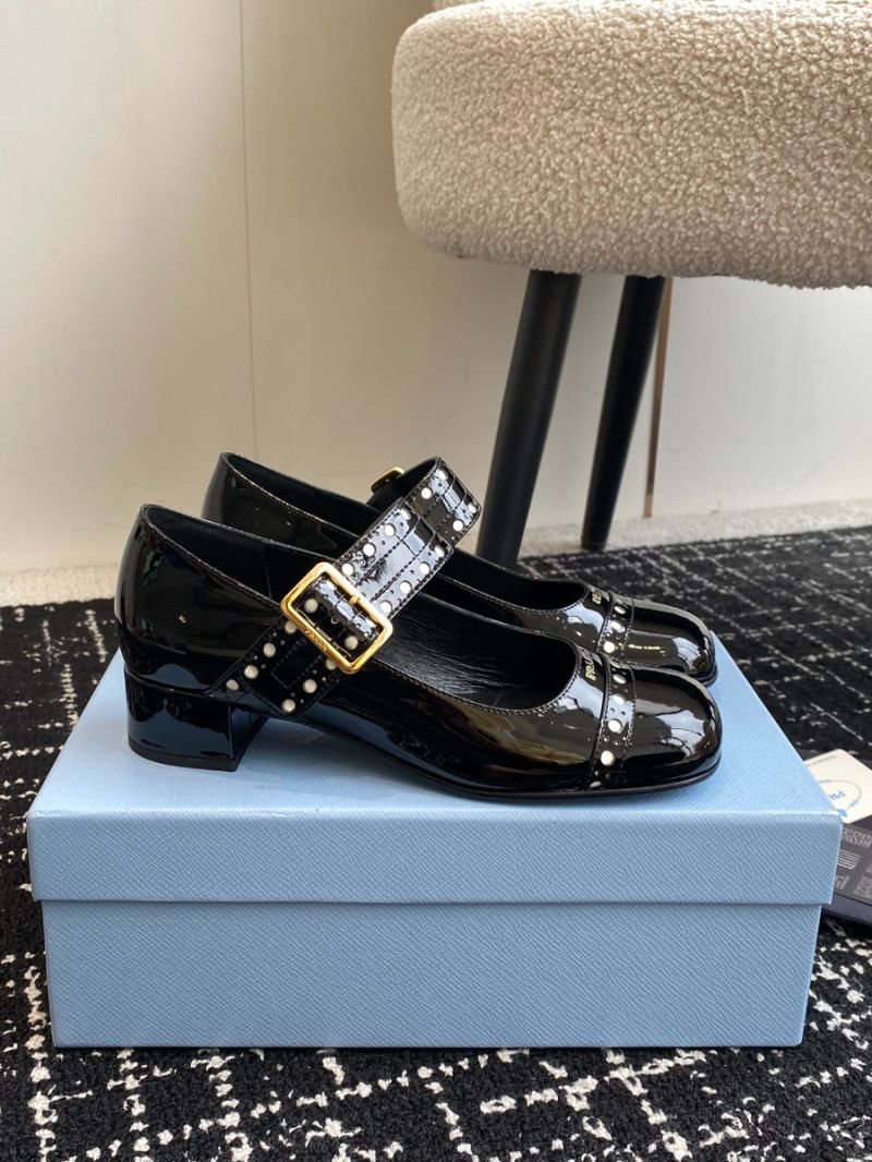 Prada Patent leather Mary Jane pumps heel 35mm 1I816N
