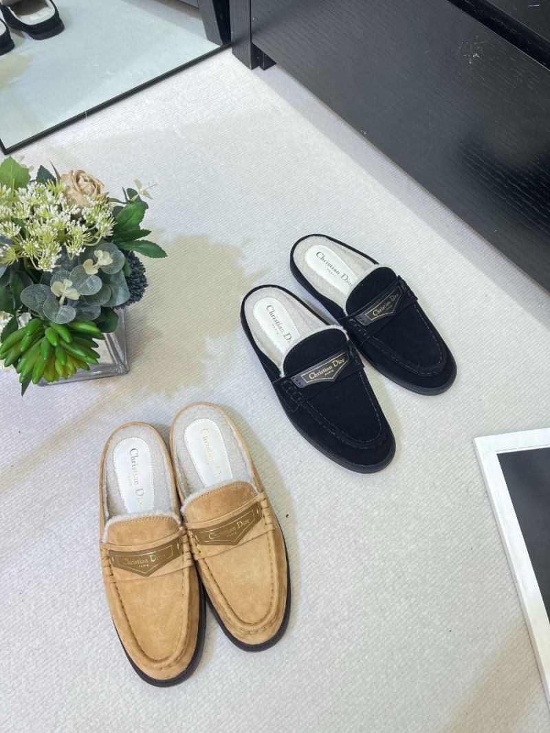 Dior Boy Mule Black Suede Goatskin KDB922