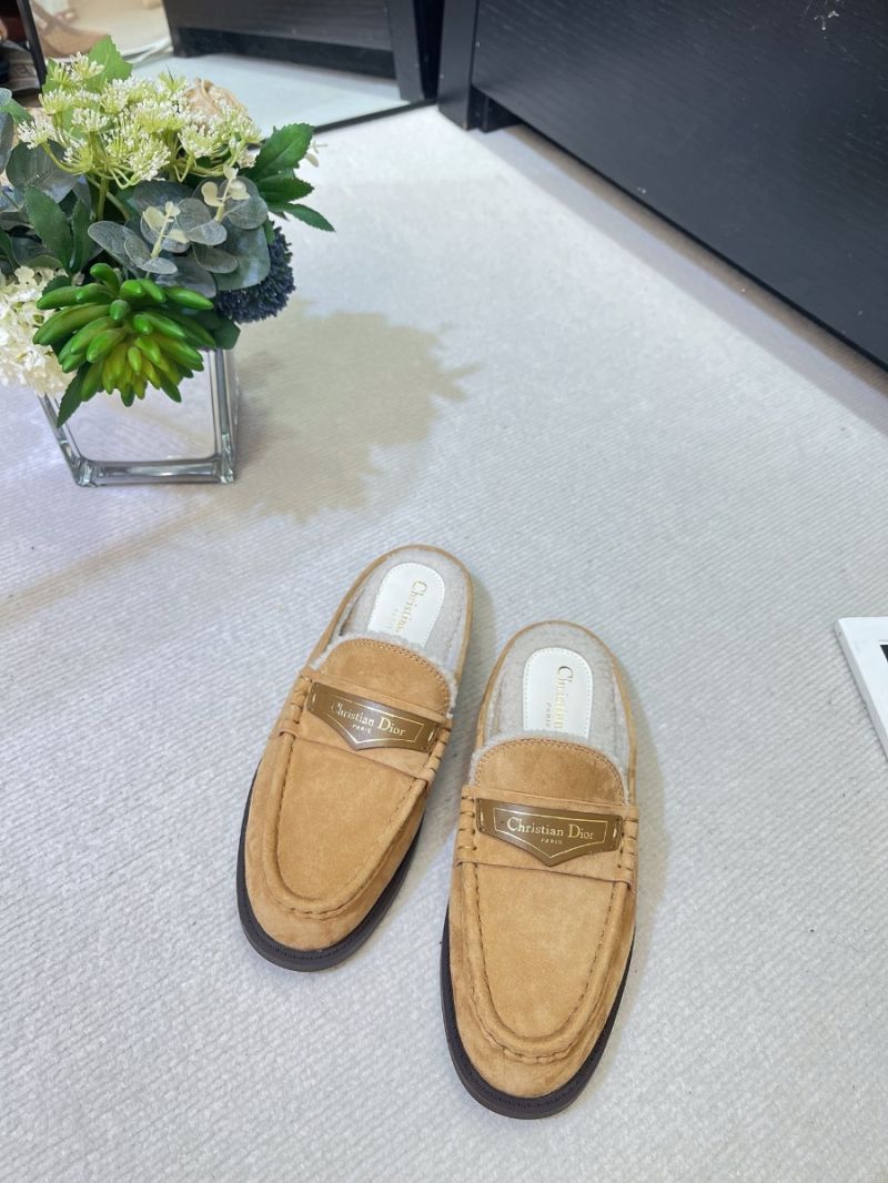 Dior Boy Mule Beige Suede Goatskin KDB922