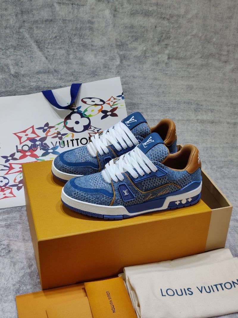 Louis Vuitton LV Trainer Sneaker Damier 3D denim 1AD6DK Blue