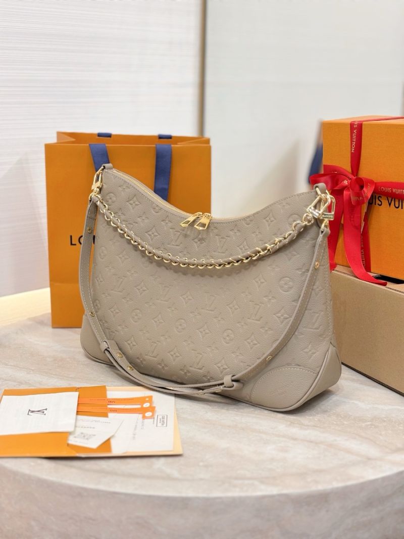 Louis Vuitton LV Boulogne GM Monogram Empreinte leather M13706 Tourterelle