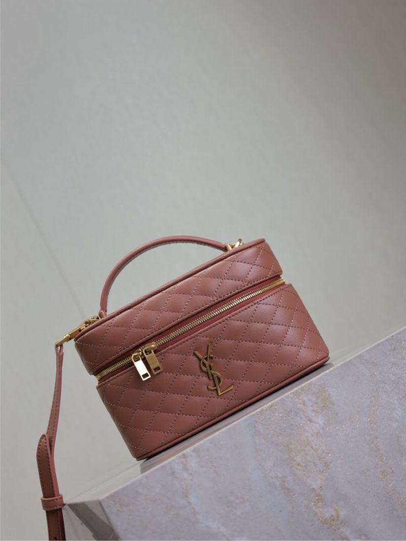 Saint Laurent YSL Gaby Vanity Bag In Lambskin 7667311 Barely Pink