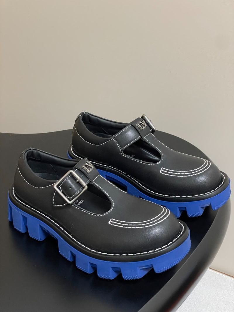 Louis Vuitton Runway Unisex LV Checker Mary Jane 1ACNBB Black