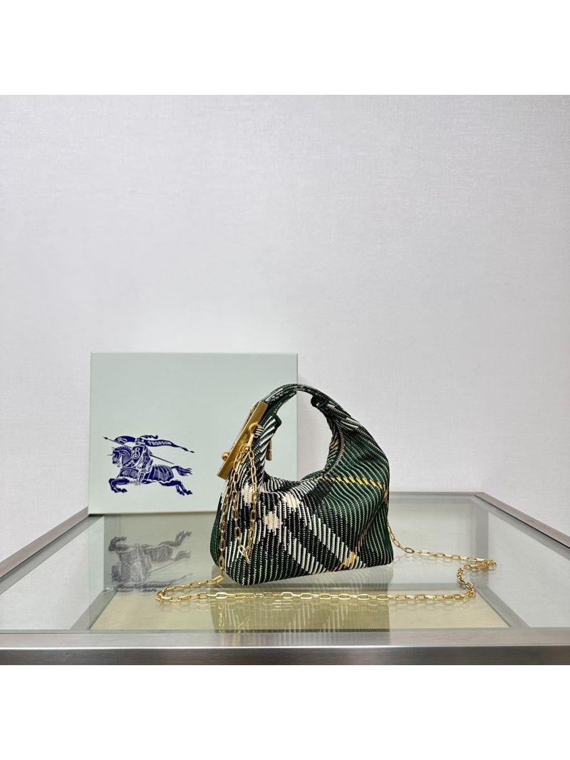 Burberry Micro Peg chain Duffle Bag 80974441 Green