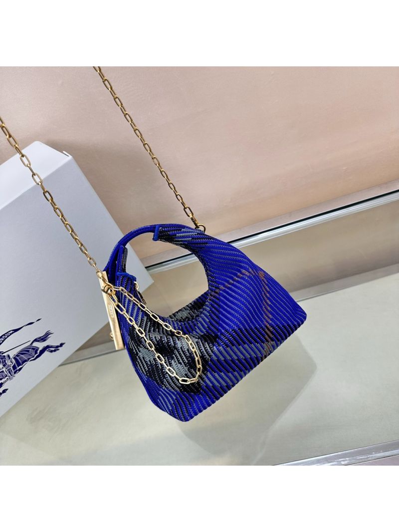Burberry Micro Peg chain Duffle Bag 80974441 Blue
