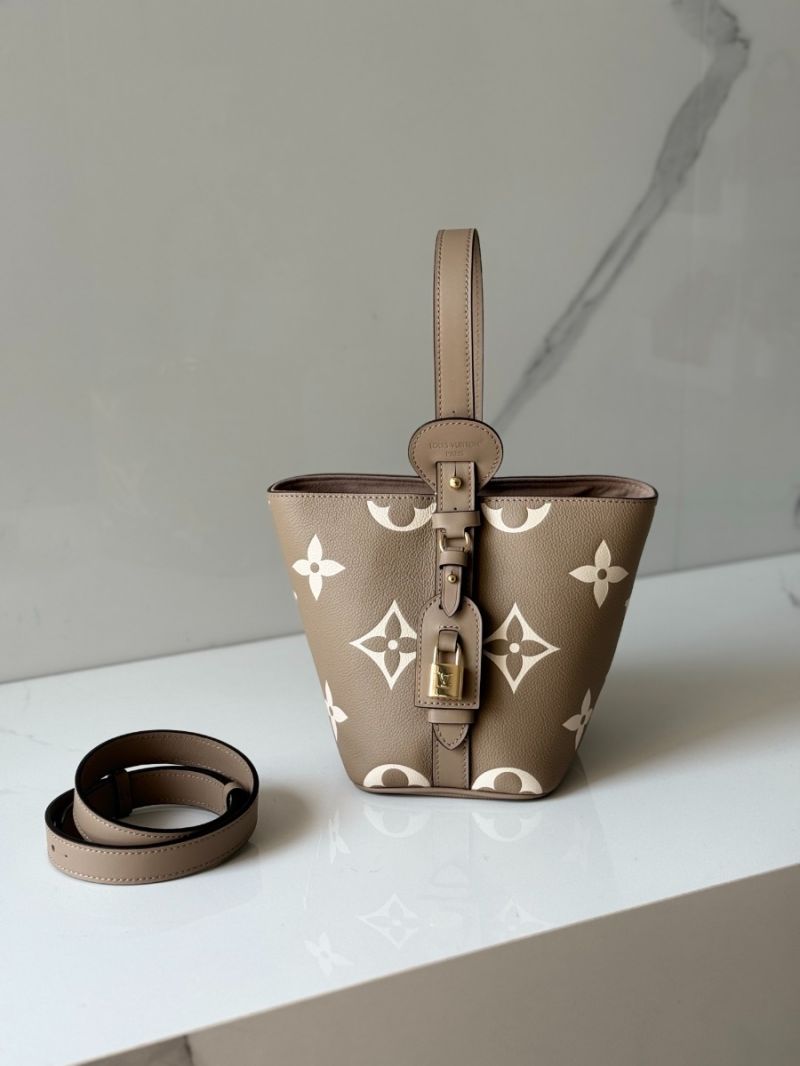 Louis Vuitton LV All In BB in Monogram Empreinte leather M13480 Tourterelle / Crème