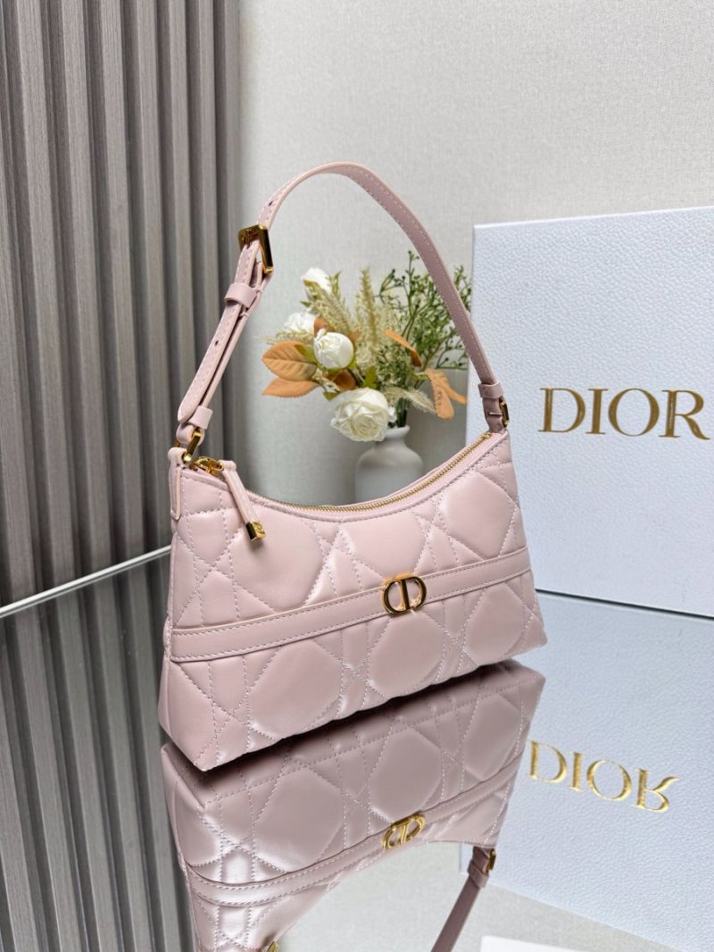 Dior Miss Caro Cigale Mini Bag Powder Pink Macrocannage Lambskin S5232U