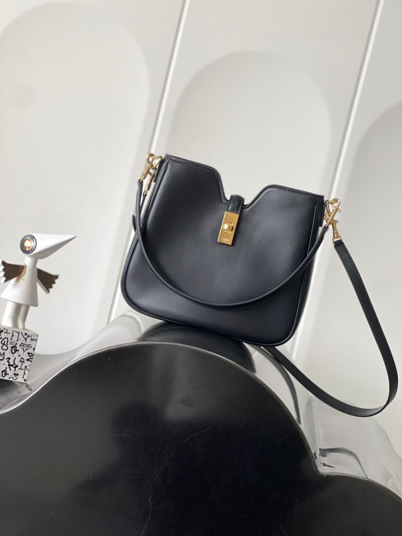 Celine Small Camille 16 Soft Bag In Smooth Calfskin 120693 Black