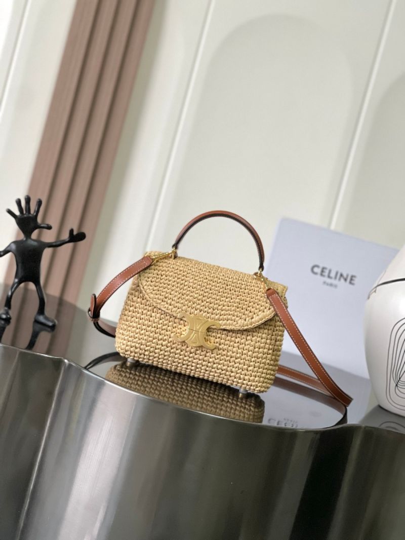 Celine Teen Nino Bags in Raffia Effect Textile 118113
