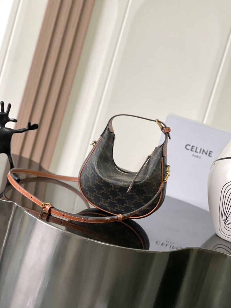 Celine Teen Lulu In Triomphe Canvas And Calfskin 120723 Tan