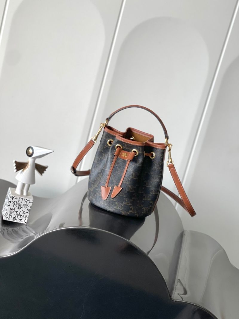 Celine Teen Clara Bag In Triomphe Canvas And Calfskin 121672