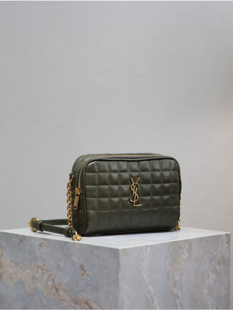 YSL Saint Laurent Cassandre Matelassé Carré Camera Bag Lambskin 764809 Light Musk