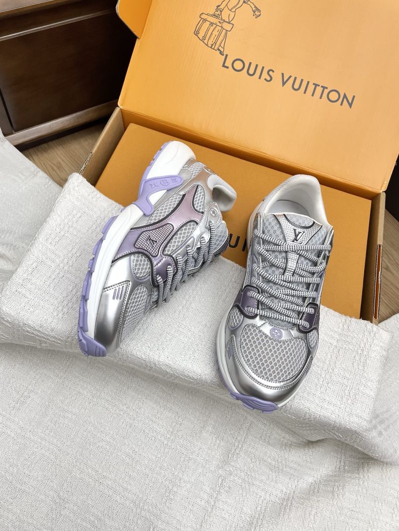 Louis Vuitton LV Olympia Sneaker 1AHOVZ Metallic Silver with Grey