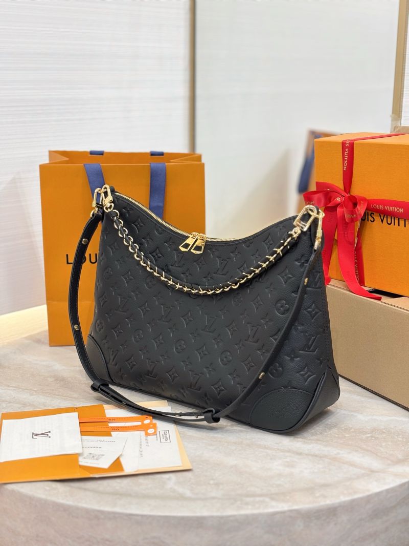 Louis Vuitton LV Boulogne GM Monogram Empreinte leather M13706 Black