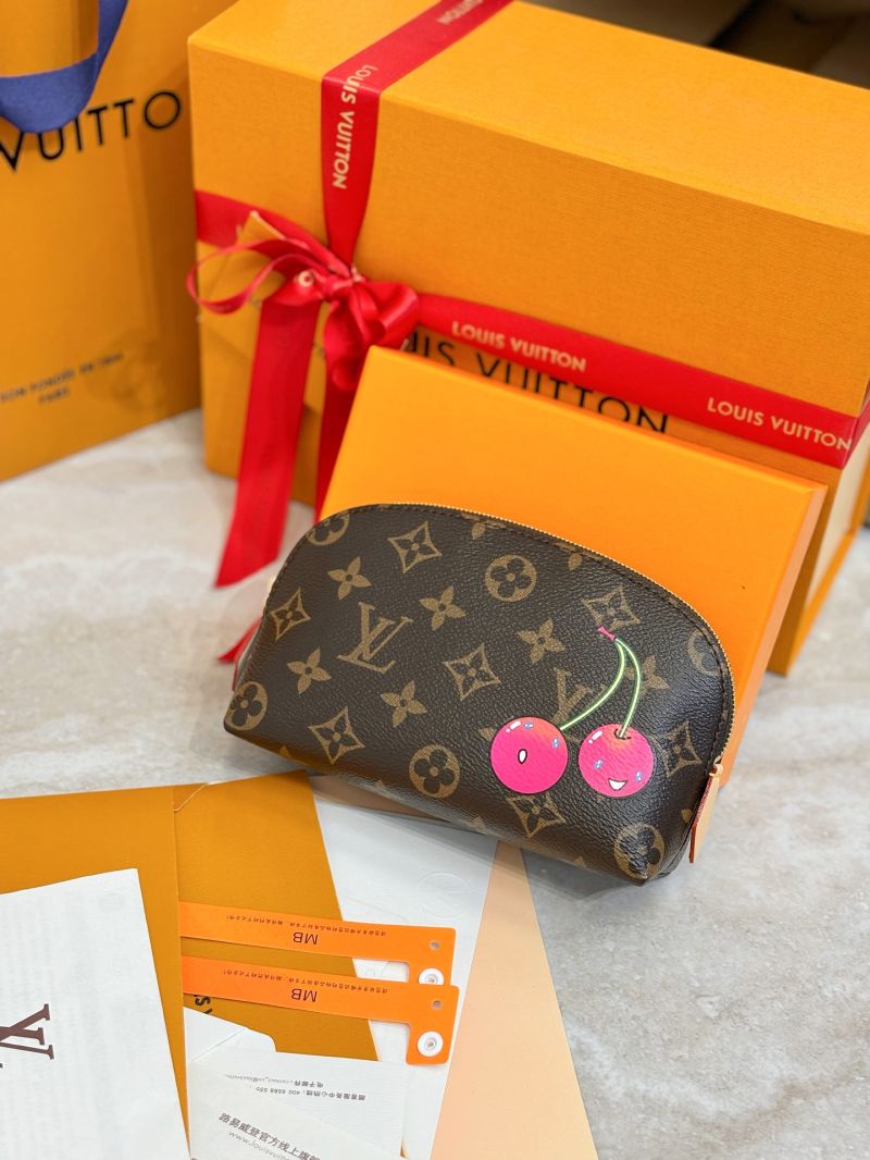 Louis Vuitton LV x TM Cosmetic Pouch PM M13766 Monogram Canvas Cherry