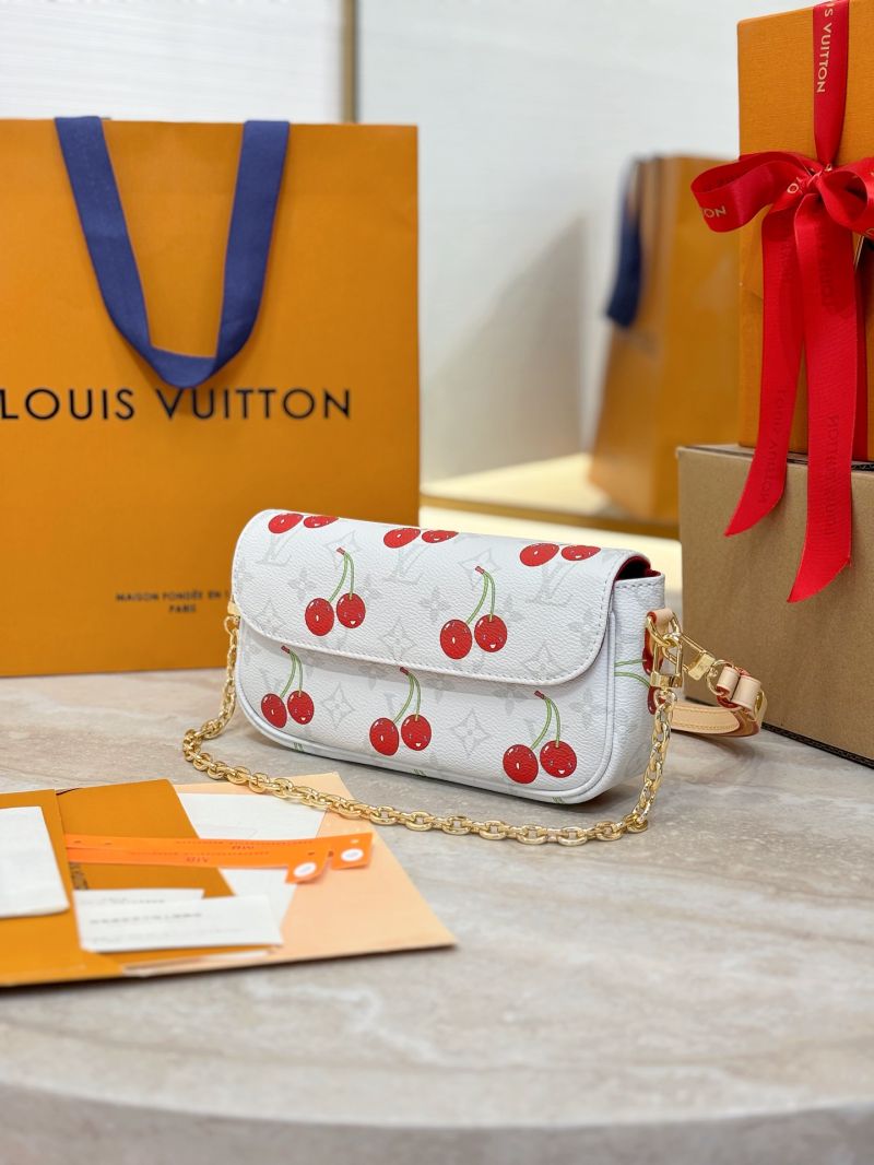 Louis Vuitton LV x TM Wallet On Chain Ivy M14239 Monogram cherry