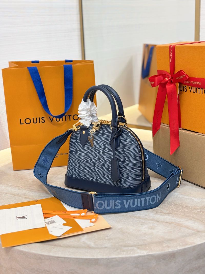 Louis Vuitton LV Alma BB Epi Leather Handbag – Denim Blue M14853