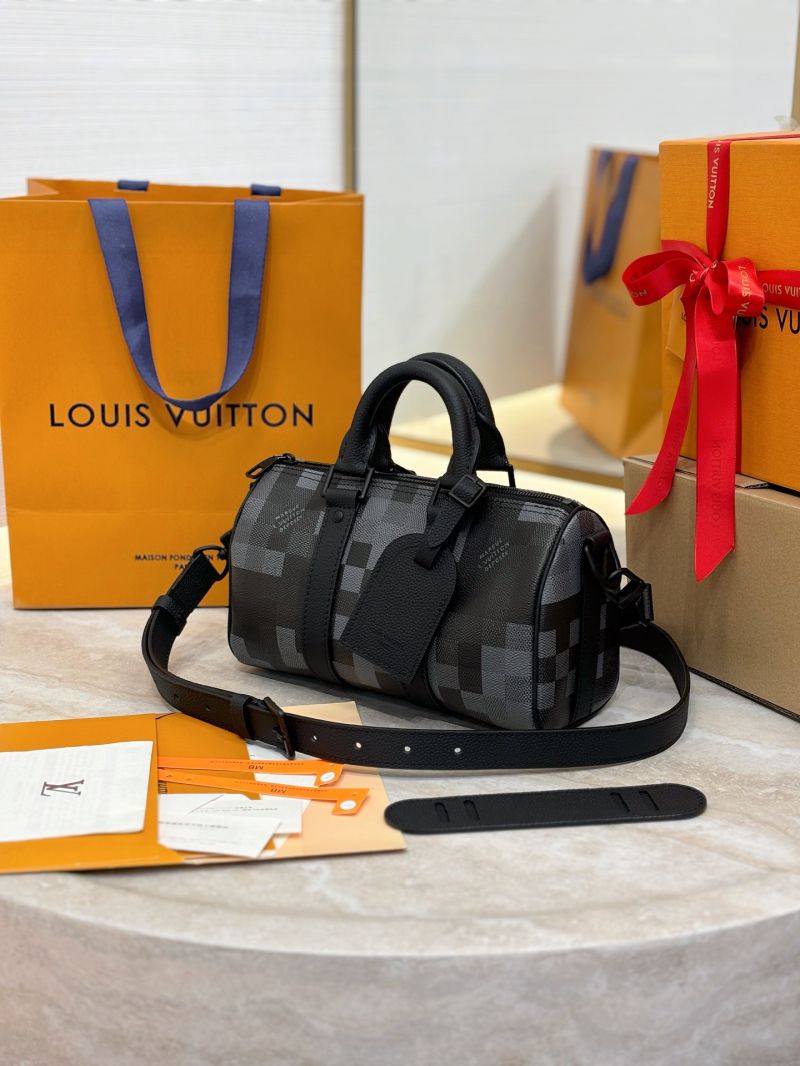 Louis Vuitton LV Keepall Bandoulière 25 M14919 Damoflage Black canvas