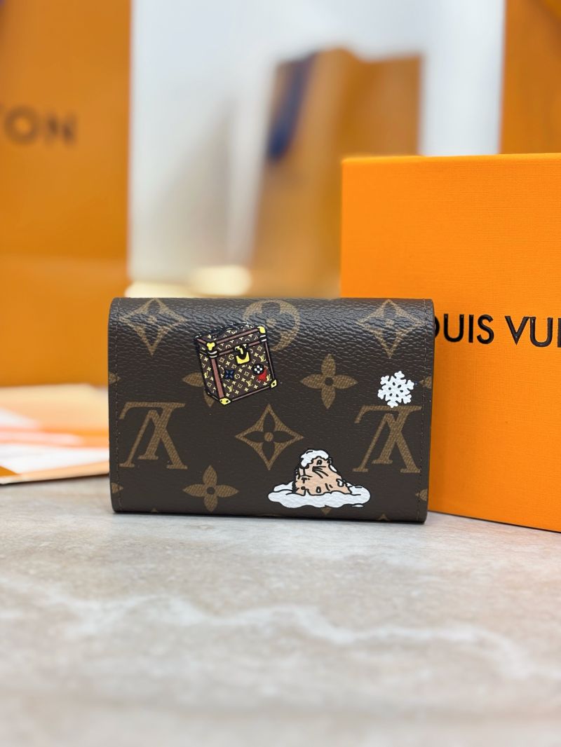 Louis Vuitton LV Rosalie Coin Purse Vivienne Winter Holiday M15323 Monogram Blue Frost