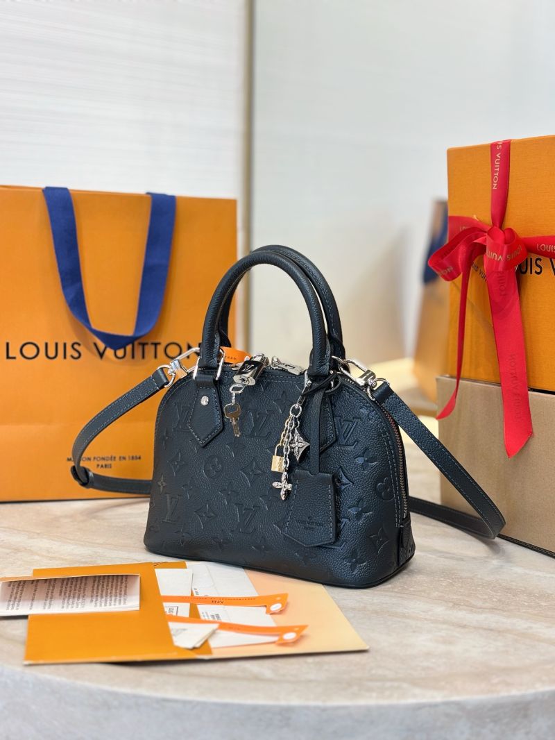 Louis Vuitton LV Alma BB Shimmery Ink Monogram Empreinte leather M26686