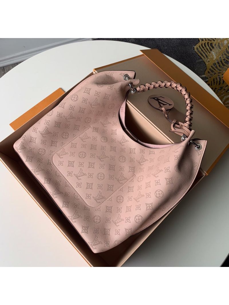 Louis Vuitton LV Carmel hobo bag Mahina calf leather M53188 Magnolia