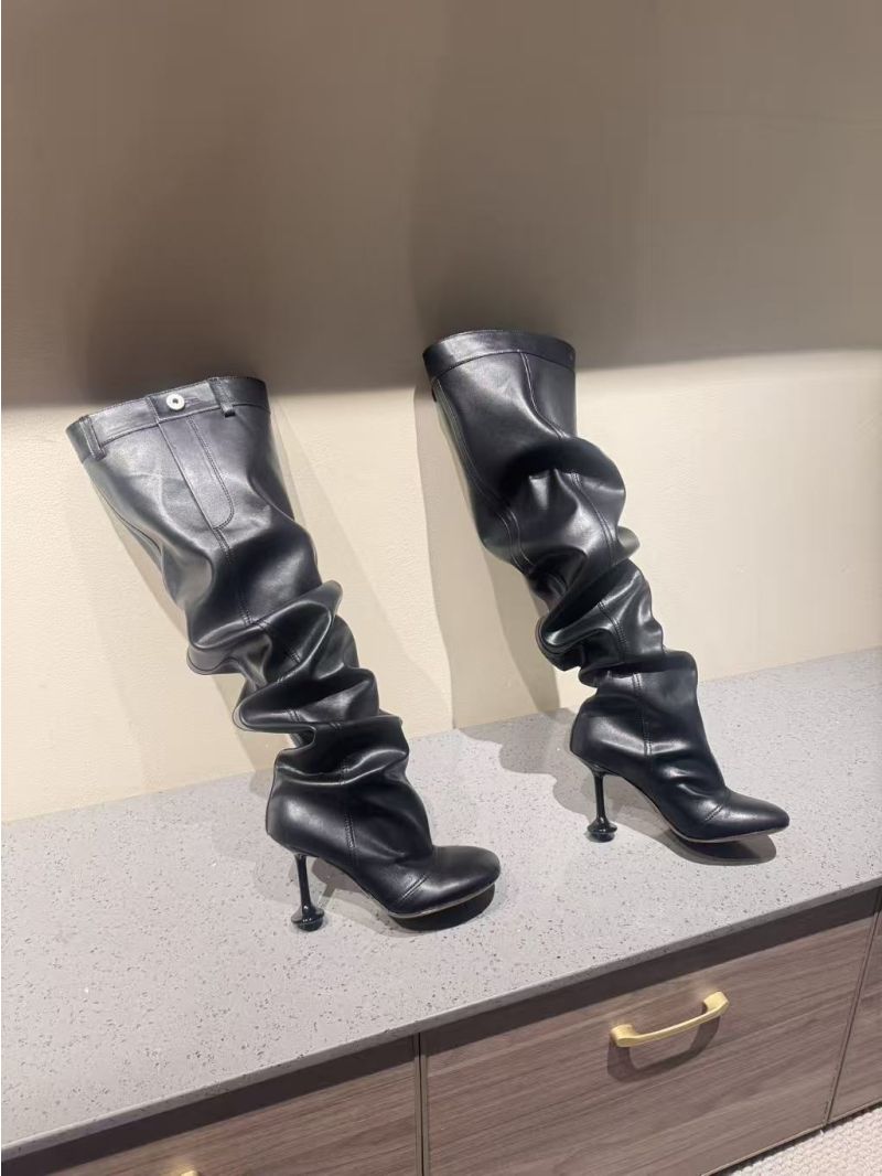 Loewe Toy Over The Knee Boot In Nappa Lambskin L815S04X Black