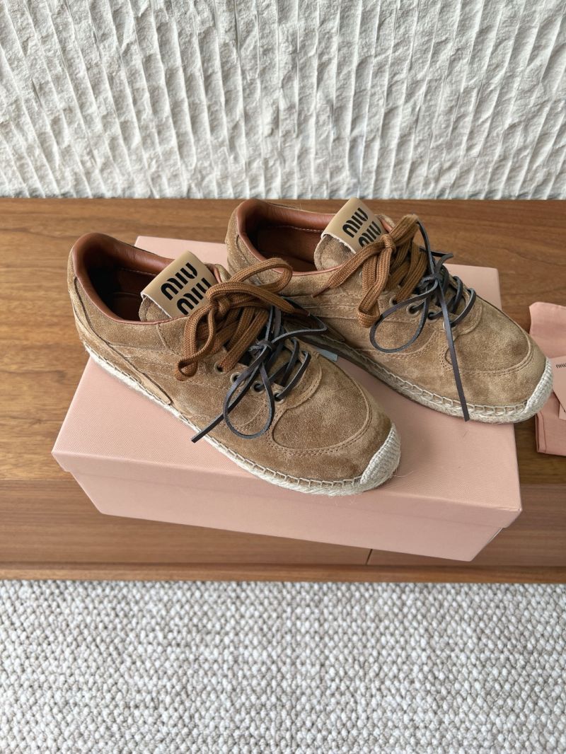 MIU MIU GYMNASIUM SUEDE CALFSKIN SNEAKERS 5E668E