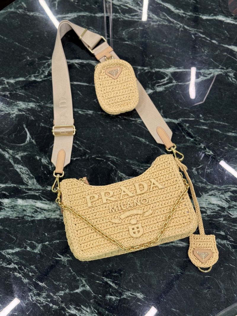 Prada Re-Edition 2005 crochet bag 1BH204 Raffia-effect yarn
