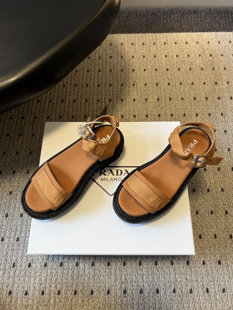 PRADA CANVAS SANDALS 1X466O NAVY
