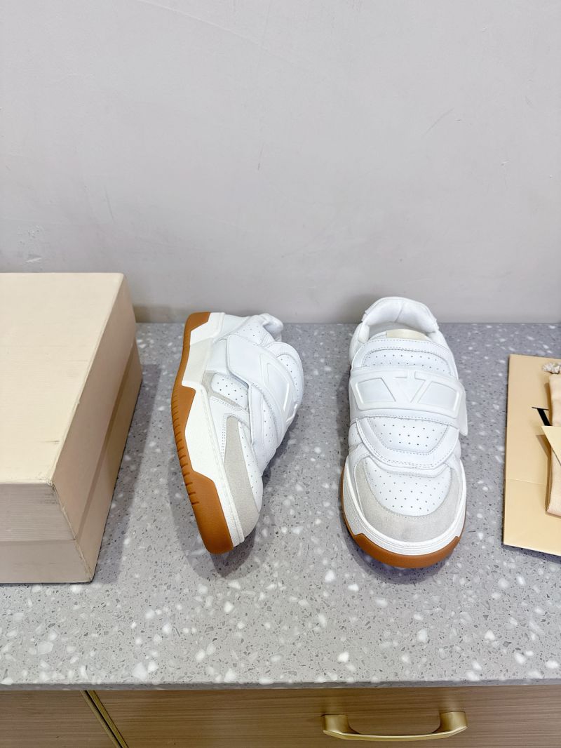 Valentino Men Joie De Jouer Low-Top Trainer In Nappa Calfskin 7Y2S0L36C White