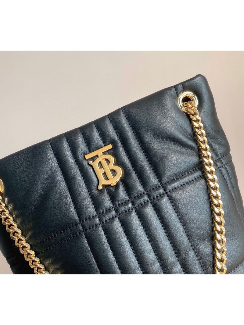 Burberry Lola Small Bucket Tote Bag in black