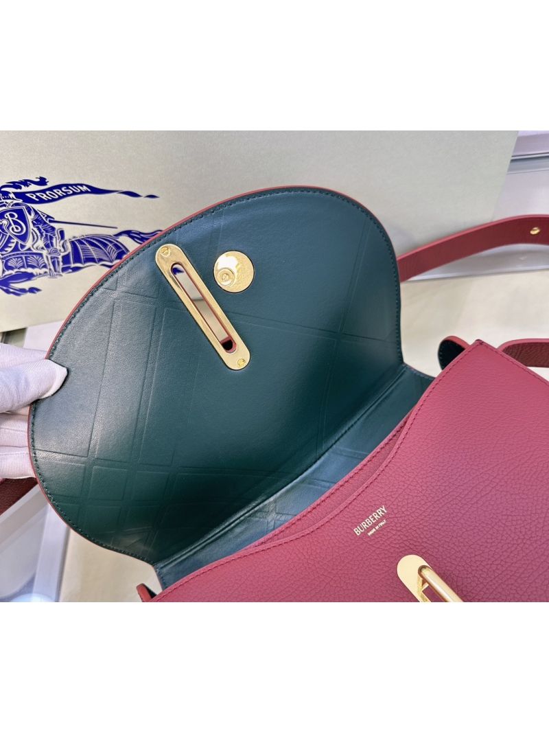 Burberry Medium Rocking Horse Bag in Ruby