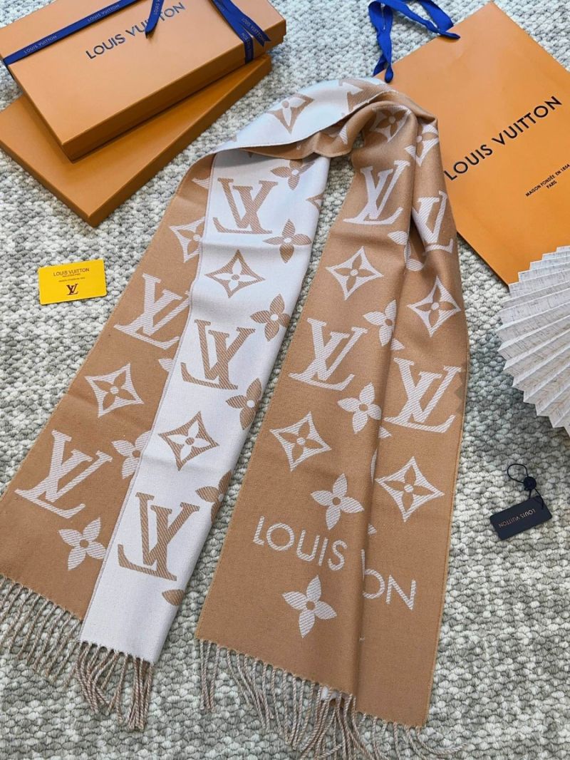 Louis Vuitton Simply LV Scarf M76966 beige